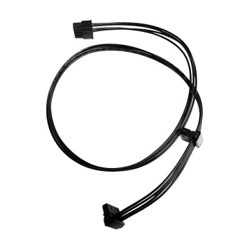 Premium 8 Pin to 2 x 4 Pin Molex Modular Cable Black for Cougar GX 1050