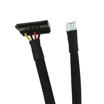 Mini PC Mini 3 Pin to SATA Power Sleeved Cable 50cm