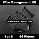 Premium Computer Cable Wire Management Kit - Set B (66pcs)