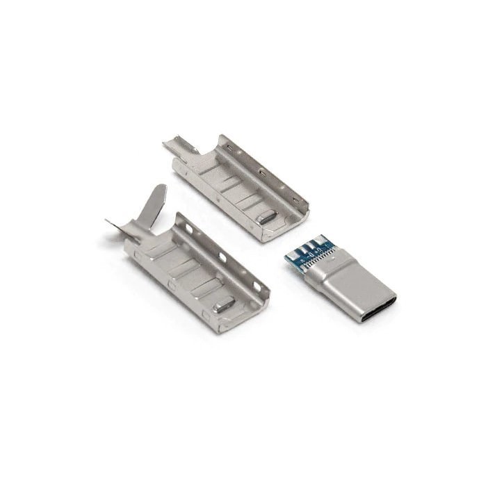 Usb 3 0 Pcb Type C Male Connector With Metal Housing Moddiy Com