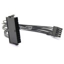 Premium Lenovo PSU Main Power 24 Pin to 10 Pin Adapter Cable All Black