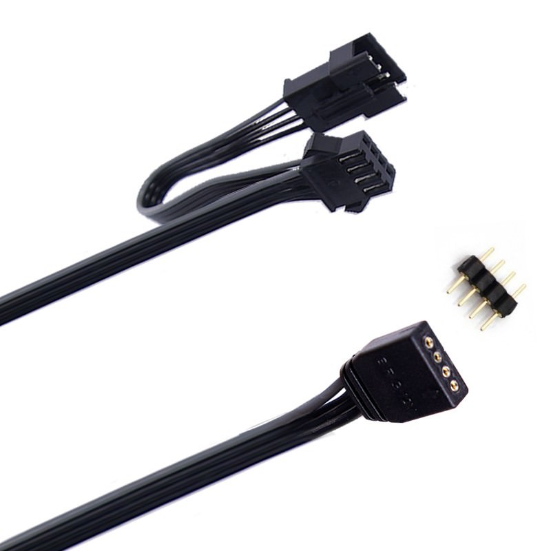 Phanteks RGB LED 4 Pin AURA Extension Adapter Cable 60cm - MODDIY