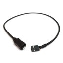 Mini 4-Pin Female Header to Micro-USB Micro-B Female Cable (50cm)