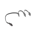 Premium Ribbon Wire 4 Pin Molex to 3 x SATA Adapter Cable Black
