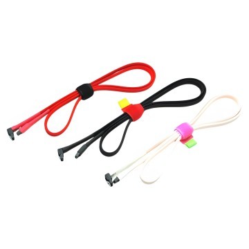 Sleeved SATA Data Cable 100cm Black Red White