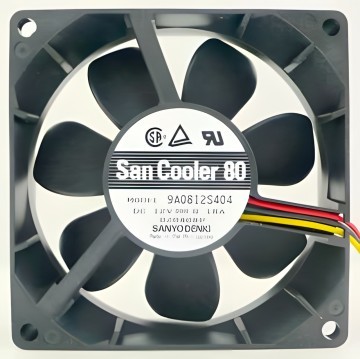 Sanyo 8025 80mm 12V 0.18A Cooling Radiator 3 Pin Fan