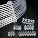 Professional 18AWG Plain Wire Clear Transparent Cable Comb 1.7mm Slot