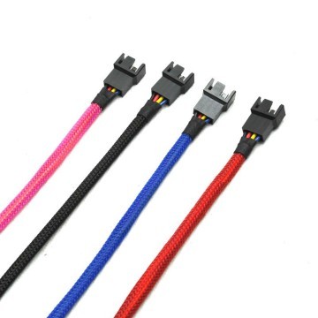 Custom Length 4-Pin PWM Fan Sleeved Extension Cable