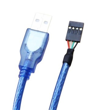 USB Type-A Male to USB 4-Pin Female Header Cable