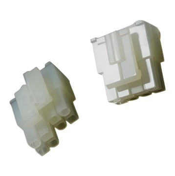 8 Pin Motherboard Power Female Connector with Pins Transparent White