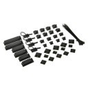 Premium Computer Cable Wire Management Kit Set B 66pcs