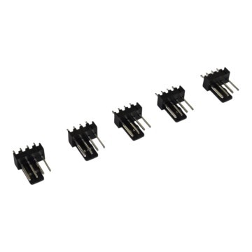 4 Pin 3 Pin Male Fan Connector Black