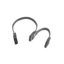 Premium Ribbon Wire 4-Pin Molex to 2x Molex Adapter Cable (Black)