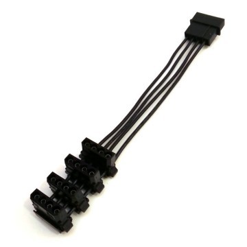 Top Quality 18AWG Molex to 4 x Molex Cable Splitter