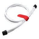 PCIE 8 Pin to 8 Pin Single Sleeved Cables White for Dell T3600 635W