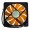 12018 120mm x 18mm DC Brushless Orange Fan DC12V 0.32A 2200RPM