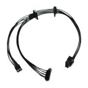 8 Pin to Dual SATA Molex FDD Power Cable for Thermaltake TR2 RX