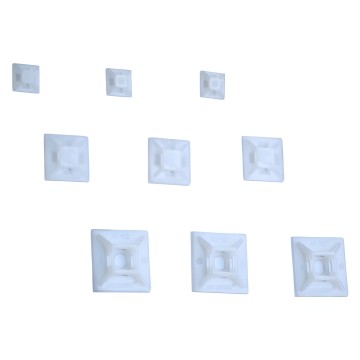 White Self Adhesive Tie Mount 3 Sizes