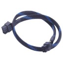 PSU Power Modular 8 Pin to 6 Pin PCIE Sleeved Cable Black Blue for Sama