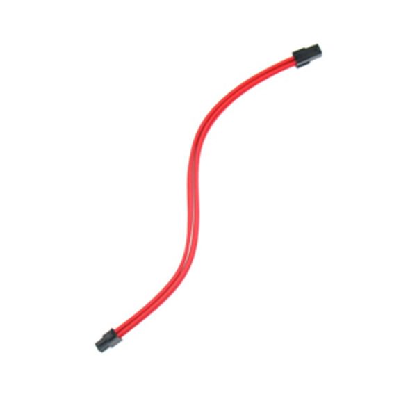 Premium Silicone Wire Single Sleeved 4 Pin CPU/EPS Power Extension Cable  (Red) - MODDIY