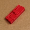 20+4-Pin Motherboard Power Female Connector - Red