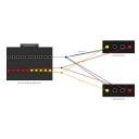 20 Pin to Dual 4 Pin Molex for Dell X847M PowerEdge R510 Power Board