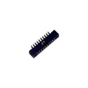 DC3 20P 2.54mm 2 x 10P FC Male Pitch Header Black