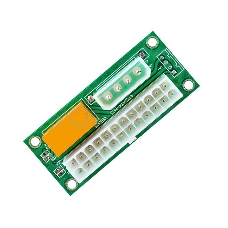 ATX 24 Pin Multiple Power Supply State Sync Start Adapter Board Card ...