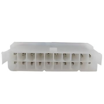 20 Pin Motherboard Power Male Connector Transparent White