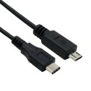 USB 3.1 Type C Male to USB 2.0 Micro USB Male Adapter Cable Black