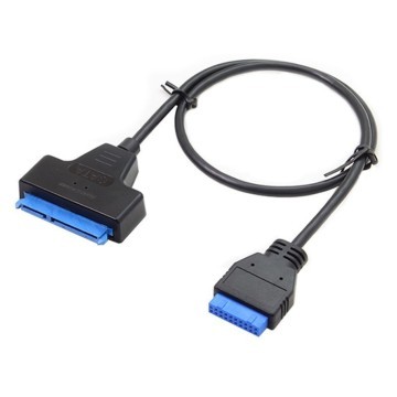 USB 3.0 20 Pin Motherboard Header to 22 Pin SATA HDD SSD Cable