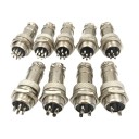 Aviation Plug GX16 3 to 6 Pin Male Female Wire Panel Chassis Connector