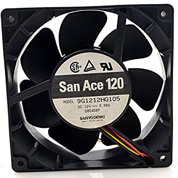 Sanyo San Ace 120 12038 12V 0.98A Cooling Fan (3600RMP) 9G1212HG105