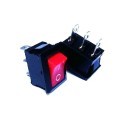 Rectangle Rocker Switch - Red