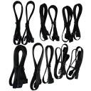 Custom Length Premium Black Ribbon Modular Cable 24 Pin Main for Corsair