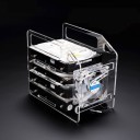 QDIY Professional Modder Acrylic 4 Bay HDD Rack Tray Y4F