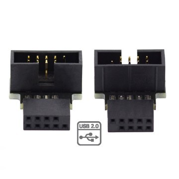 USB 3.2 Front Panel Internal Connector Type E 90 Degree Angled Adapter -  MODDIY