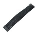 Premium Single Braid Sleeved 24-Pin (20+4) Extension Cable (All Black)