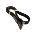 Dupont 2.54mm Pitch 20 Pin Male to Female Extension Black Cable 50cm