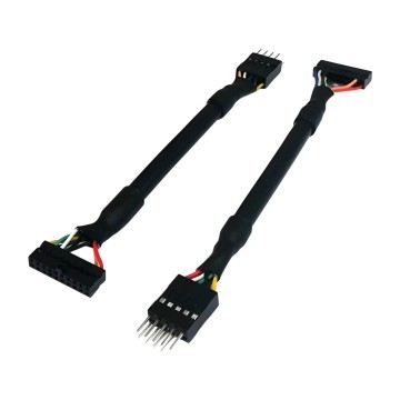 USB 2.0 9 Pin Male to USB 3.0 20 Pin Female Low Profile 10cm