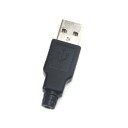  USB Type-A Male Connector - Black