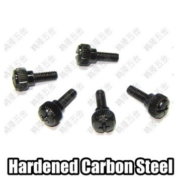 M4.0 x 10mm Black Thumb Screws (M4X10)