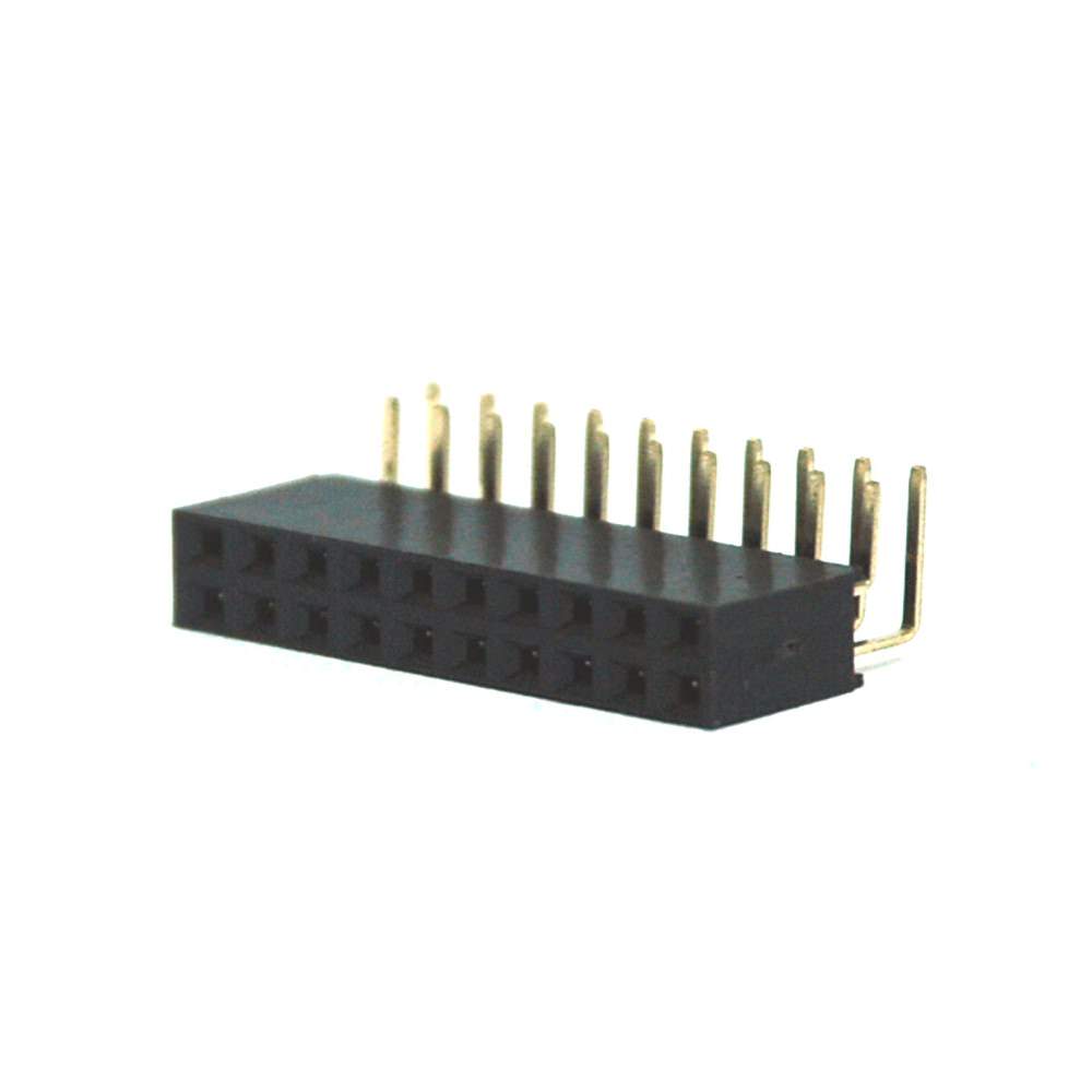 2.54mm Dupont 20 Pin Right Angle Motherboard Header Connector MODDIY