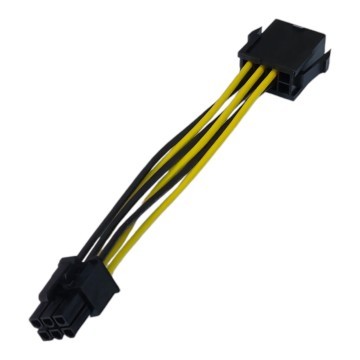 CPU ATX 8 Pin to PCIE 6 Pin Adapter Cable 10cm