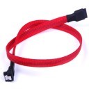 SAS/SSD High-Speed 6Gbps SATA3 Cable High Density Sleeved (Red)