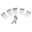 Wire Management Small Mini Clear Cord Clamp with Self Adhesive Tape