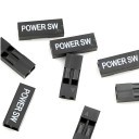 Dupont 2 Pin Female Motherboard Power Switch Connector Black