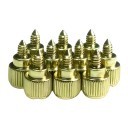 M3.5 Easy Grip Anodized Aluminum Thumbscrew - Gold (4 Pack)
