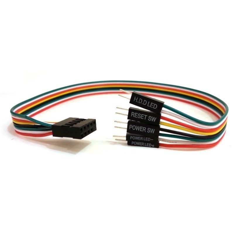 voetstappen matig Laag Power Reset SW Power HDD LED 10 Pin Internal Motherboard Cable - modDIY.com