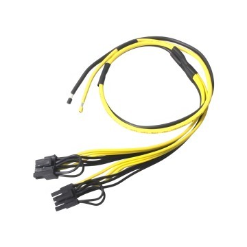 Dual 8 Pin PCIE to Open End Split Power Cable